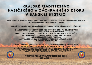 Ochrana pred požiarmi počas žatvy 1
